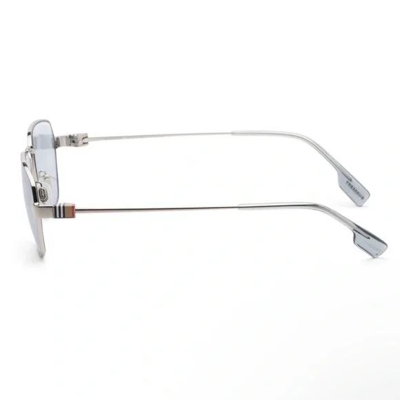 BURBERRY silver/light blue BE3146 100572 56 sunglasses NEW  display picture 1